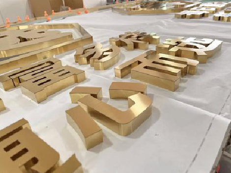 桐乡拉丝不锈钢字的特点。